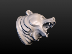bear head Model do druku 3D