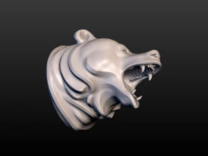 cabe&ccedil;a de urso Modelo de Impressão 3D