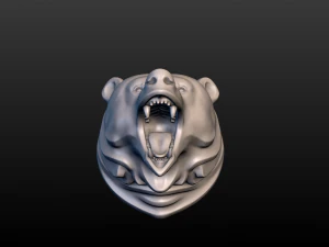 cabe&ccedil;a de urso Modelo de Impressão 3D