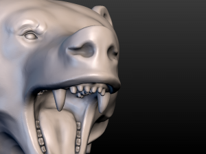 bear head Model do druku 3D