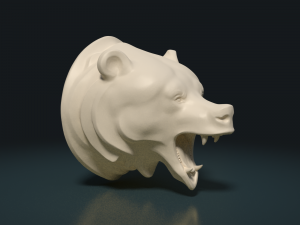 bear head Model do druku 3D