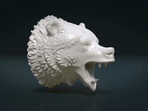 bear head ii 3D Принт Модель