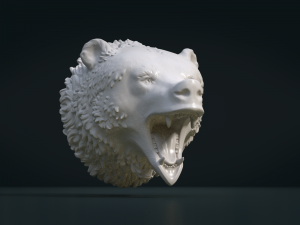 bear head ii 3D Принт Модель