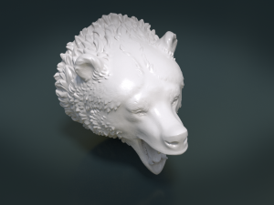 bear head ii 3D Принт Модель