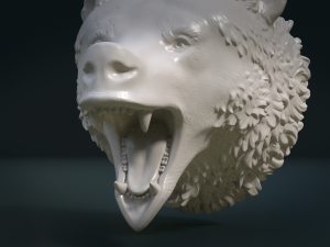 bear head ii 3D Принт Модель