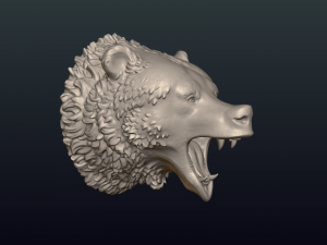 bear head ii 3D Принт Модель