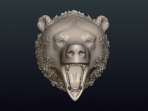 bear head ii 3D Принт Модель
