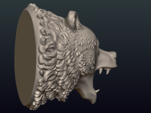 bear head ii 3D Принт Модель