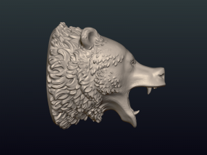 bear head ii 3D Принт Модель