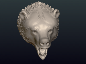 bear head ii 3D Принт Модель