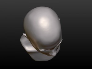 young woman head 3D Print Model
