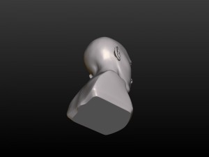 young woman head 3D Print Model