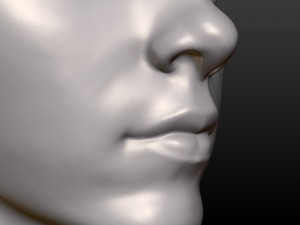 young woman head 3D Print Model