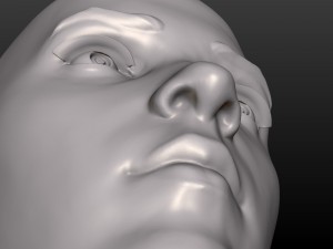 young woman head 3D Print Model