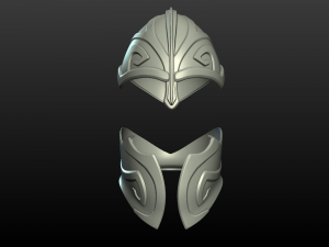 helmet print ready 3Dプリントモデル