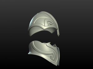 helmet print ready 3Dプリントモデル