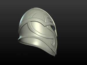 helmet print ready 3Dプリントモデル