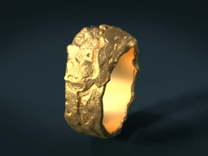 golden ring 3D Print Model
