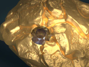 golden ring 3D Print Model