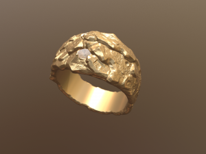 golden ring Modèles 3D en vedette