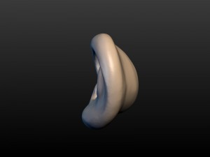 round ear 3D 프린트 모델