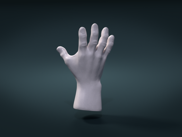 hand Model do druku 3D .c4d .max .obj .3ds .fbx .stl .blend 