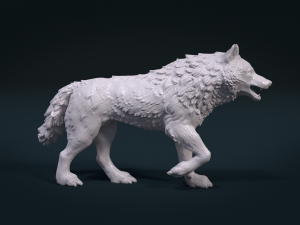 wolf figure 3D Print Model