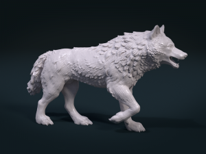 wolf figure 3D Print Model