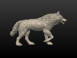 wolf figure 3D Print Model