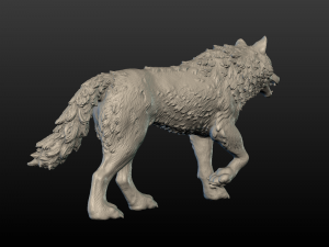 wolf figure 3D Print Model