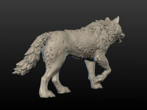 figura del lupo Modello di stampa 3D