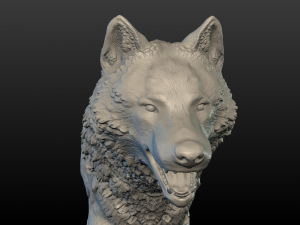 wolf figure 3D Print Model