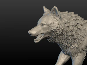 figura del lupo Modello di stampa 3D