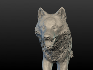 wolf figure 3D Print Model