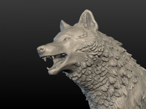 wolf figure 3D Print Model