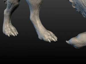 wolf figure 3D Print Model