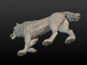 wolf figure 3D Print Model
