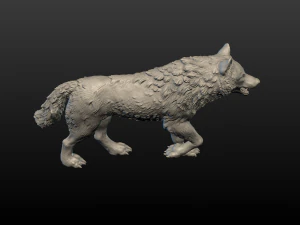 figura del lupo Modello di stampa 3D