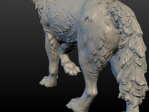 wolf figure 3D Print Model
