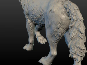 figura del lupo Modello di stampa 3D