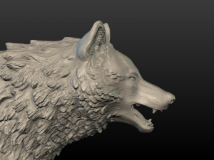 wolf figure 3D Print Model