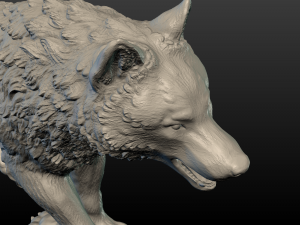 wolf figure 3D Print Model