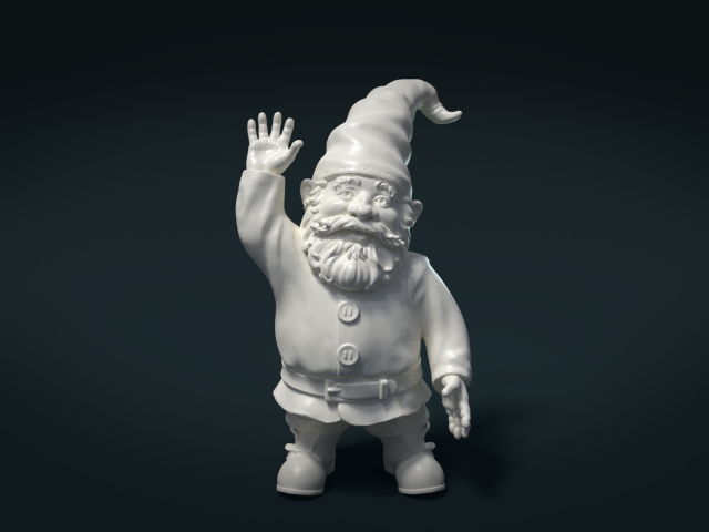 garden gnome 3D 打印模型 .c4d .max .obj .3ds .fbx .stl .blend 