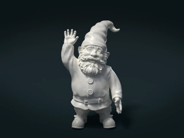 garden gnome 3D Print Model .c4d .max .obj .3ds .fbx .stl .blend 
