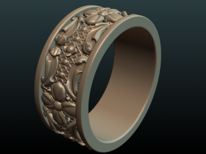 flower ring 3D 프린트 모델