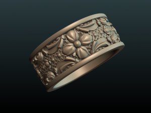 flower ring 3D 프린트 모델