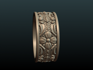 flower ring 3D 프린트 모델