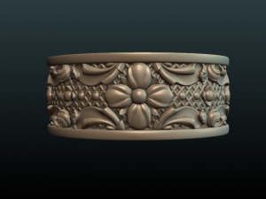 flower ring 3D 프린트 모델