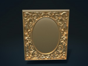 baroque decor panel 3D printmodel