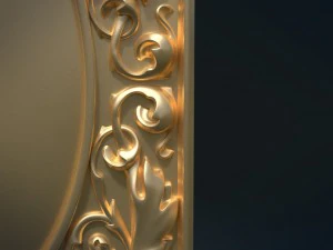 baroque decor panel 3D Print Model